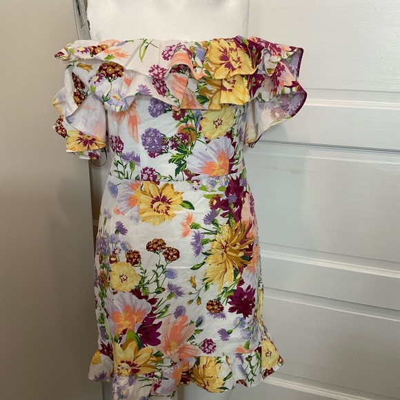 🌸 OFF SHOULDERS FLORAL DRESS - Picture 2 of 12